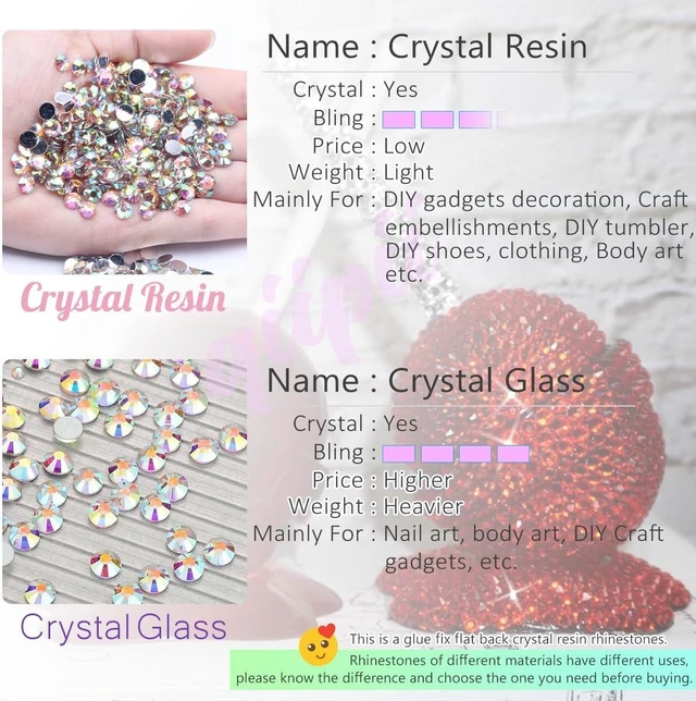 Alt view image 5 of 5 - Qiipii Golden Yellow Crystal Resin Rhinestones with B7000 Jewelry Glue, Gold Flatback Stones 2-6mm for Bedazzling, Crafting, Nails, Face, Eyes, Makeup, Tumblers, Crafts