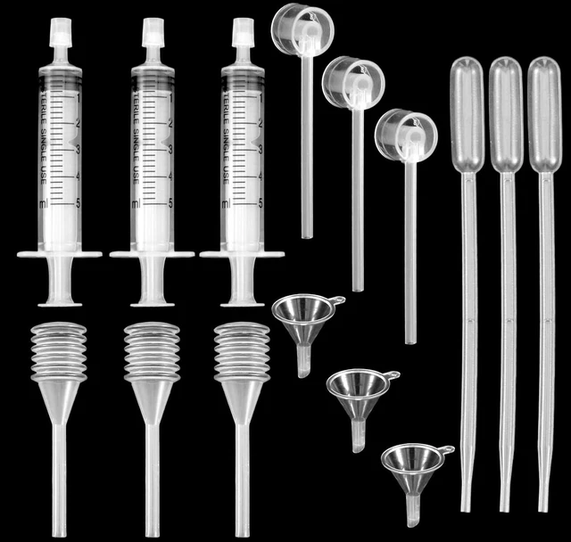 Alt view image 3 of 7 - 3-Piece Perfume Decanter and Refill Tool Kit