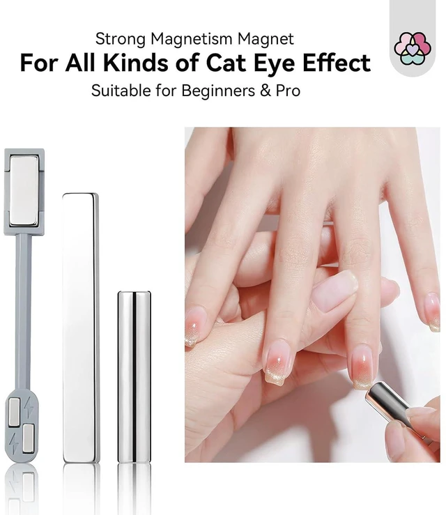 Alt view image 6 of 6 - SAVILAND Cat Eye Gel Nail Polish Magnet Nail Art Tool 9PCS
