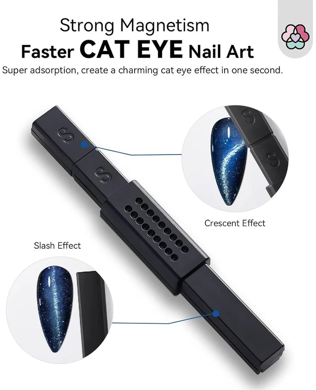 Alt view image 4 of 6 - SAVILAND Cat Eye Gel Nail Polish Magnet Nail Art Tool 9PCS