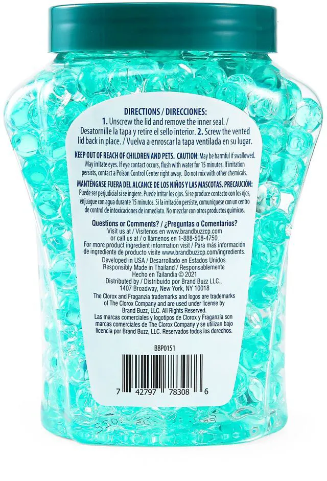 Alt view image 2 of 7 - Clorox Fraganzia Air Freshener Twin Pack Beads, Island Orchid, 24 Fl Oz