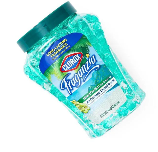 Alt view image 3 of 7 - Clorox Fraganzia Air Freshener Twin Pack Beads, Island Orchid, 24 Fl Oz