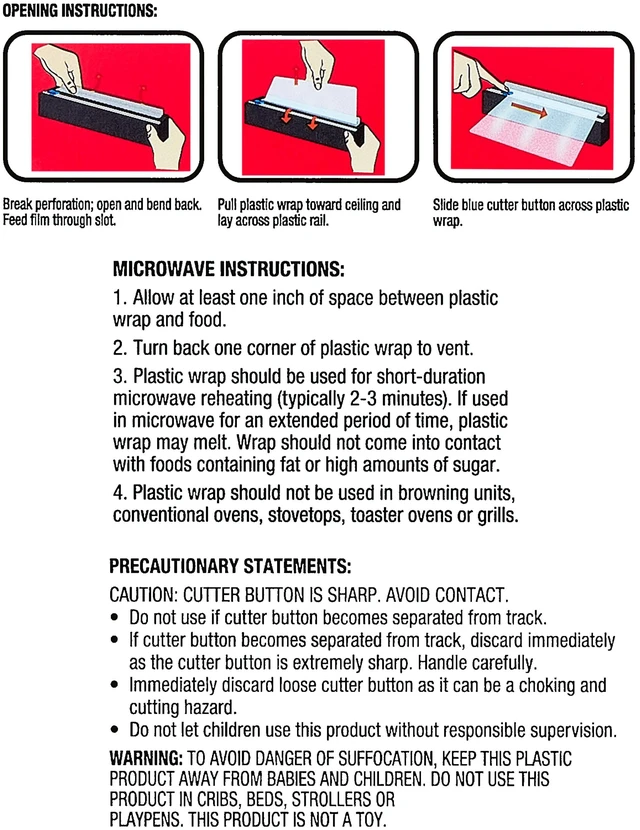 Alt view image 6 of 6 - Great Value Slide Cutter Plastic Wrap, 400sq ft