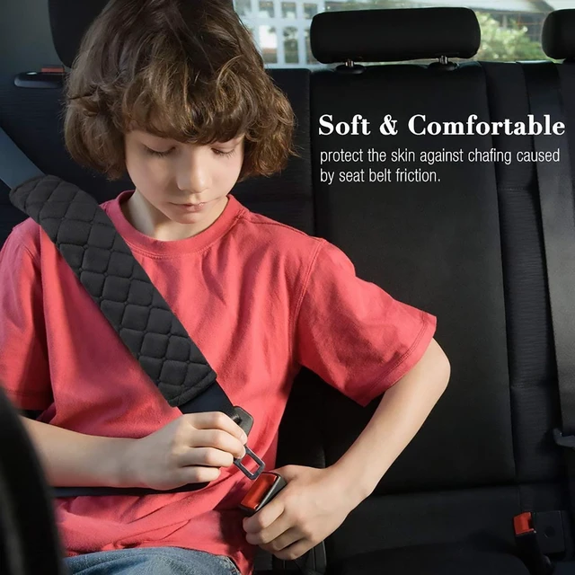 Alt view image 6 of 6 - Universal Car Seat Belt Shoulder Strap Covers Pads (2-Pack)