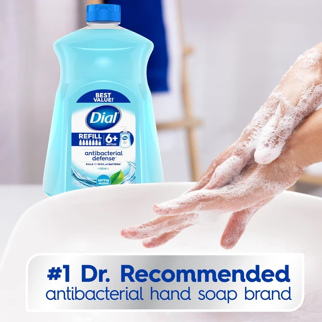 Alt view image 2 of 4 - Dial Antibacterial Defense Spring Water Liquid Hand Soap Refill, 52 fl oz