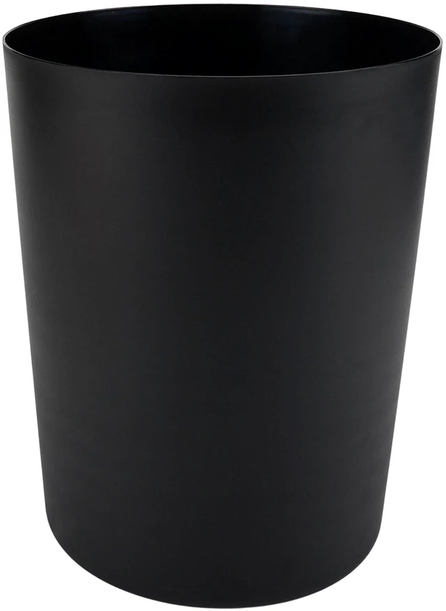Main image of Mainstays 5Gal Plastic Wastebasket, Open Top, Matte Black