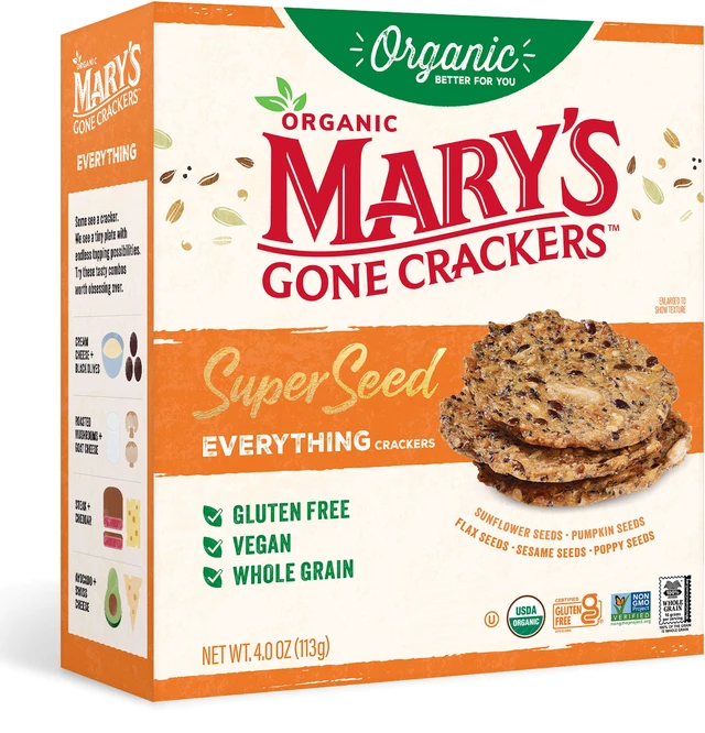 Main image of Mary's Gone Crackers Super Seed Organic Everything Crackers, Gluten-Free, 4 oz