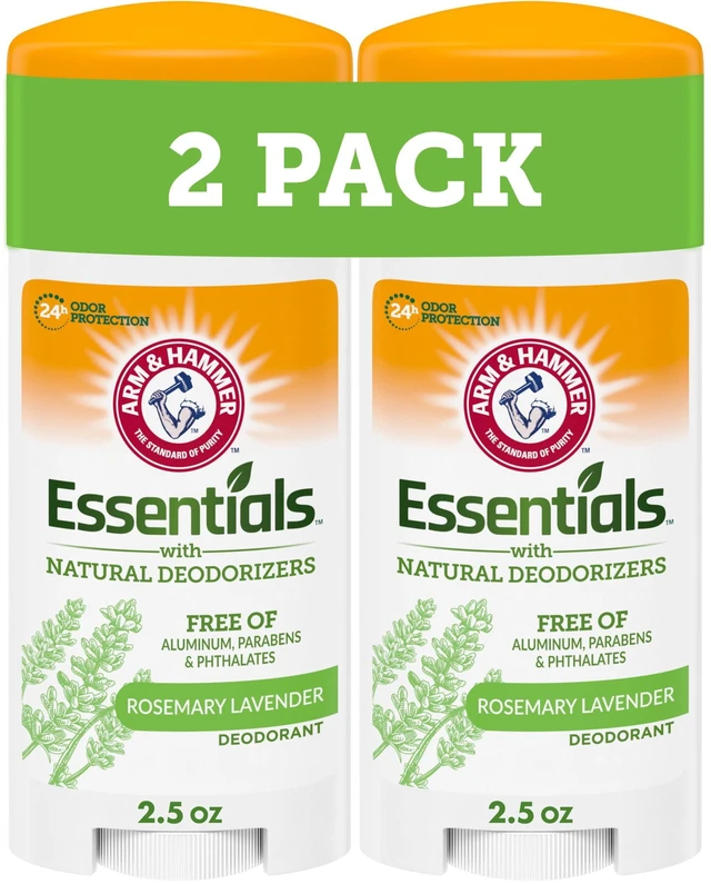 Main image of ARM & HAMMER Essentials Deodorant, Fresh Rosemary Lavender, 2.5oz, 2Ct, with Natural Deodorizers