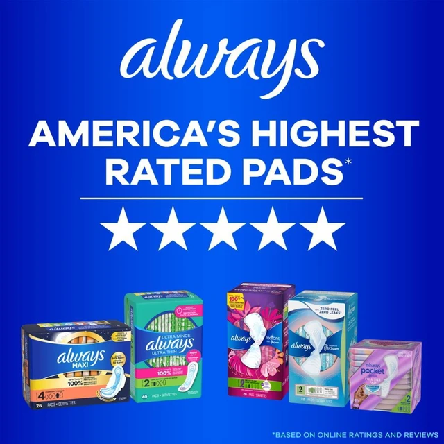 Alt view image 5 of 5 - Always Daily Extra Protect Liners, Extra Long, Scented Panty Liners, 60 Count