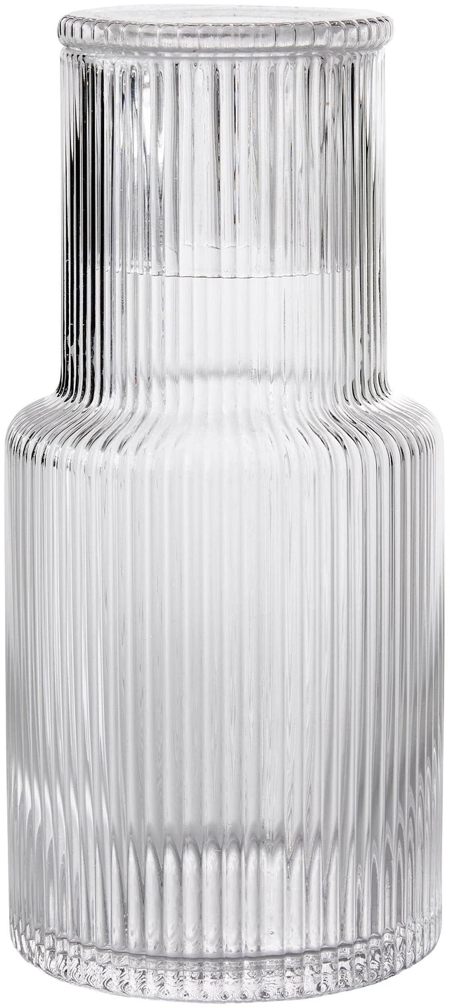 Main image of Better Homes & Gardens Glass 30oz Ribbed Carafe, Clear