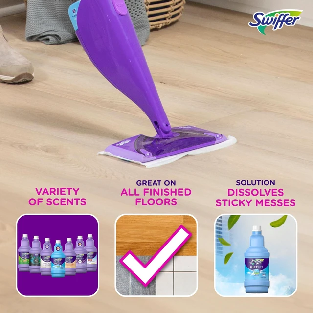 Alt view image 3 of 5 - Swiffer Wet Jet Solution Refill, Gain, 1 x 42.2 fl oz
