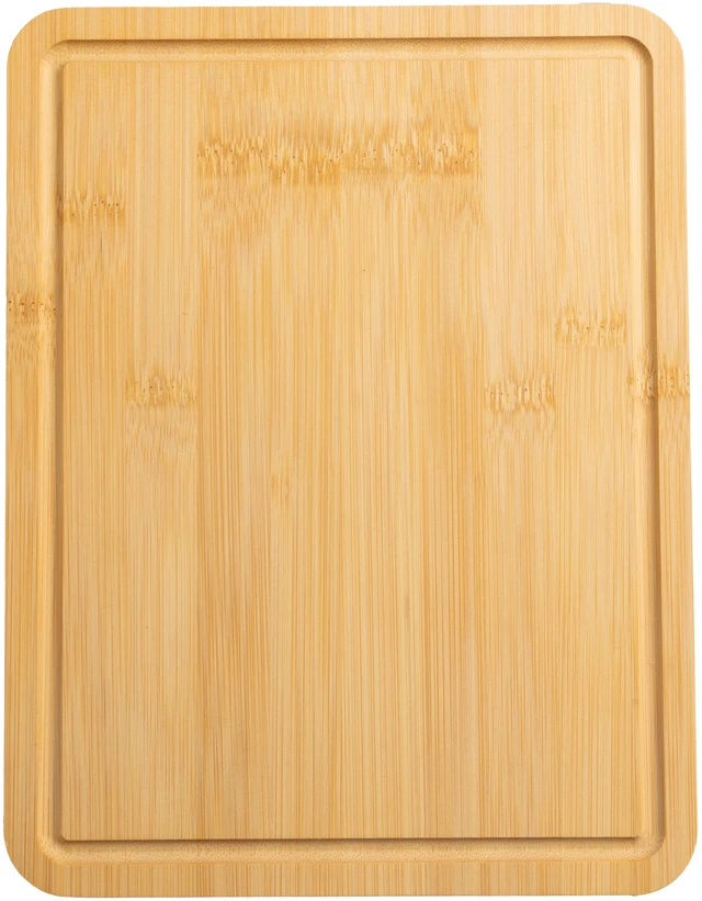 Main image of Mainstays Bamboo Cutting Board 8.5in x 11in with Juice Groove and Non-Slip Feet