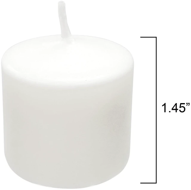 Alt view image 4 of 6 - Mainstays Unscented Votive Candles, White, 16 Count