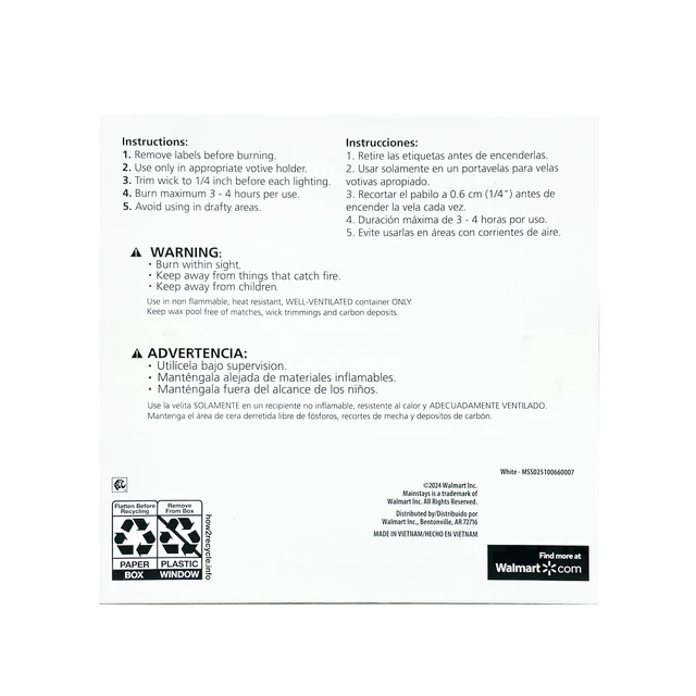 Alt view image 5 of 6 - Mainstays Unscented Votive Candles, White, 16 Count