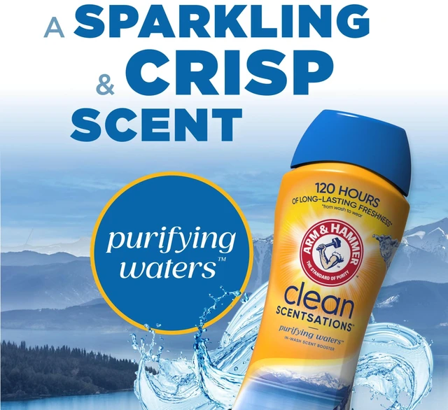 Alt view image 4 of 5 - ARM & HAMMER Clean Scentsations In-Wash Scent Booster, Purifying Waters, 24 Oz