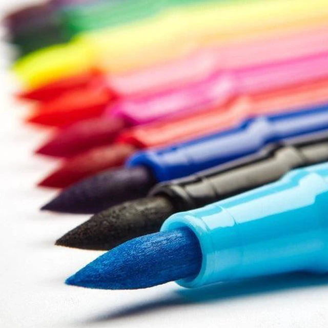 Alt view image 6 of 6 - KINGART Studio Watercolor Brush Markers, 12 Colors