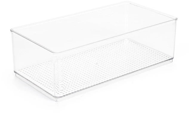 Main image of Large Clear Plastic Organizer Bin for Bathroom Mainstays