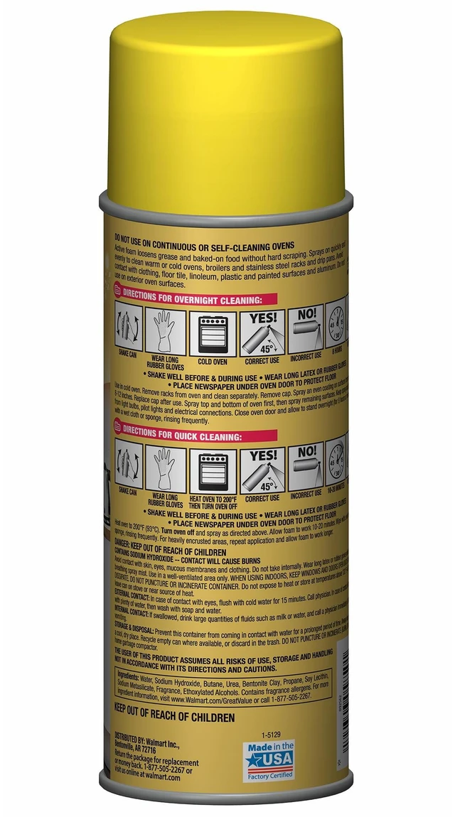 Alt view image 4 of 4 - Great Value Heavy Duty Oven Cleaner, 16oz