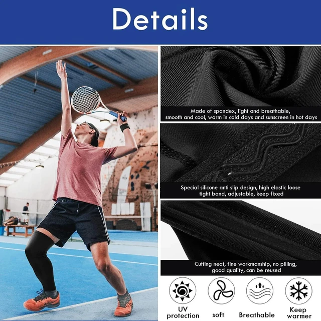 Alt view image 5 of 6 - Skylety Compression Long Leg and Knee Sleeve