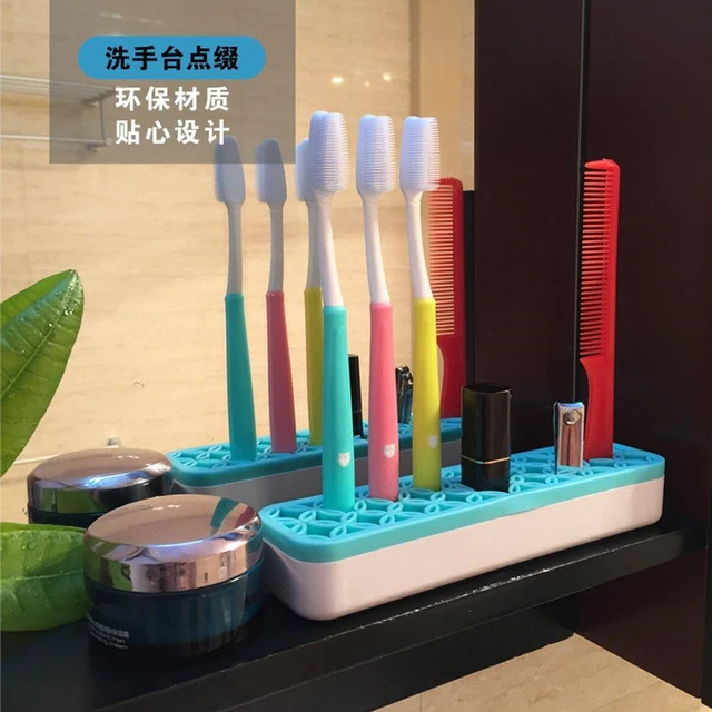 Alt view image 5 of 7 - Desktop Organizers, Cosmetic Storage Box & Desktop Storage Box, Blue