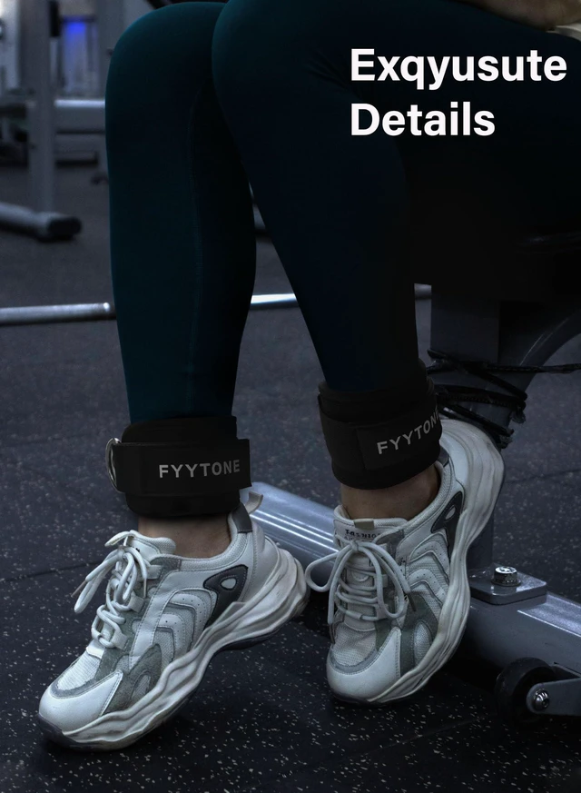 Alt view image 5 of 6 - Ankle Cuff Pair for Cable Machine, Kickbacks, Leg Extensions, Lower Body Exercises, Glute Workouts, Booty Hip Abductors - Home & Gym