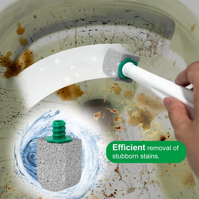 Alt view image 2 of 6 - Pumice Stone Toilet Bowl Cleaner for Hard Water Rings and Stains (01)