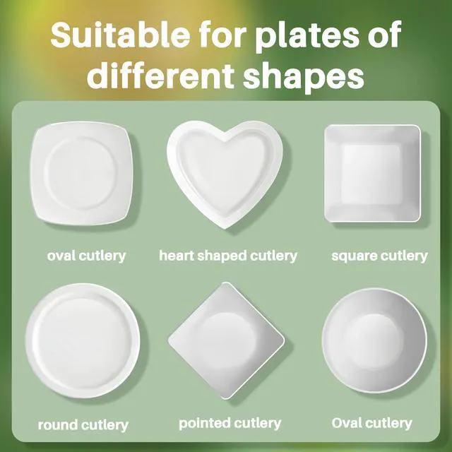 Alt view image 2 of 6 - MAQIHAN 60Pcs Reusable Bowl Covers - Plastic Food Wrap for Bread Proofing