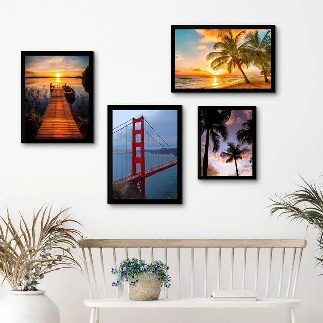Alt view image 2 of 7 - BESCRCL 12x16 Wall Hanging Picture Frame, Black, 1 Pack