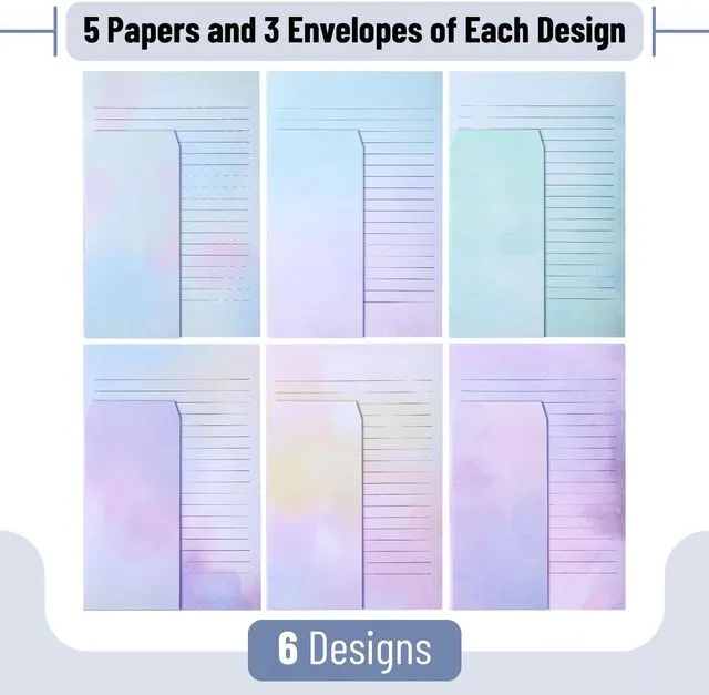 Alt view image 3 of 7 - Mr. Pen Stationery Writing Paper Set with Envelopes, 8.18" x 5.5"