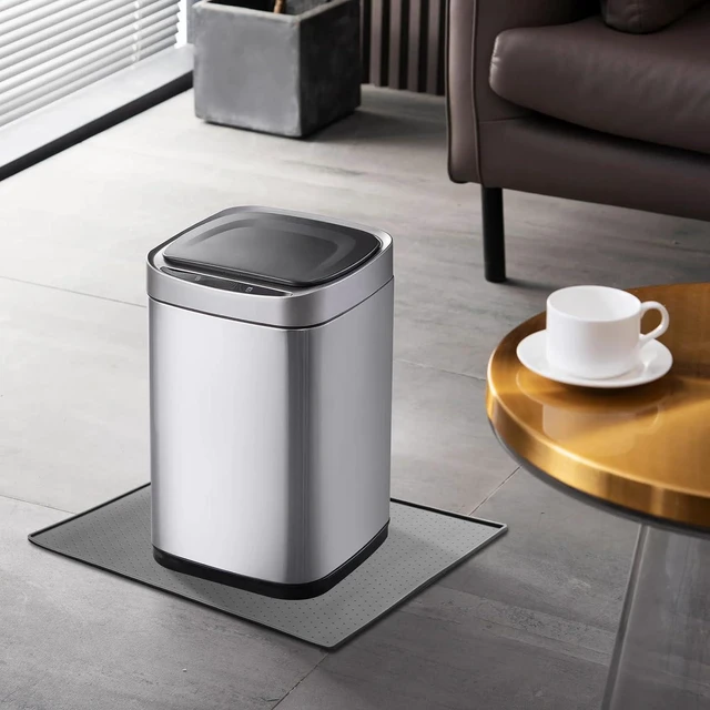 Alt view image 6 of 7 - Silicone Trash Can Mat, Non-Slip, Raised Edges, 11.8"x18.9", for Kitchen, Living Room, Bedroom