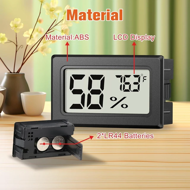 Alt view image 3 of 6 - 6 Pack Mini Hygrometer Indoor Humidity Meter, Digital Thermometer Monitor
