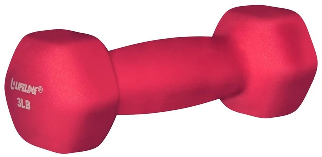 Main image of Lifeline Fitness Neoprene Dumbbell Weights for Home Gym, Multiple Weight Options