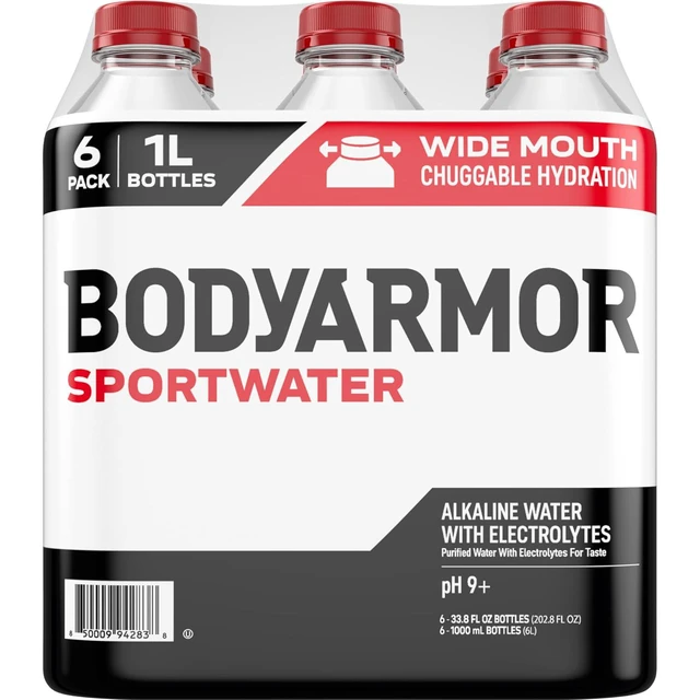 Alt view image 5 of 6 - BODYARMOR SportWater High Alkaline Water Pack + Electrolytes, 1L (6 Pk)