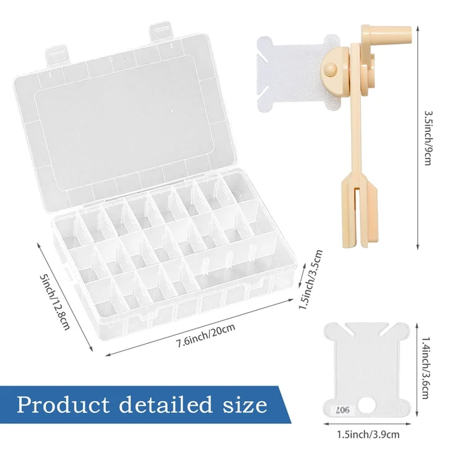 Alt view image 3 of 7 - 24-Compartment Embroidery Floss Organizer
