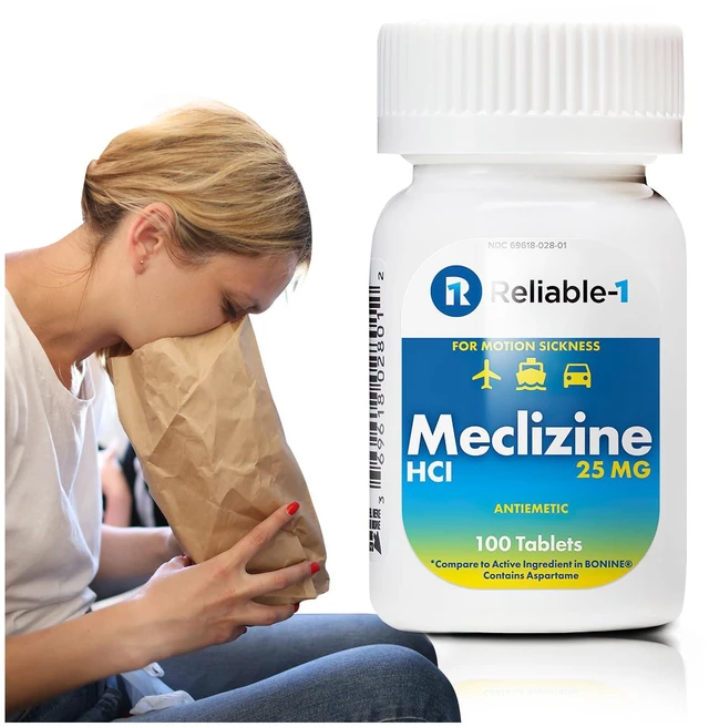 Main image of Meclizine HCL 25mg 100 Tablets (1 Bottle) by Reliable-1 Laboratories