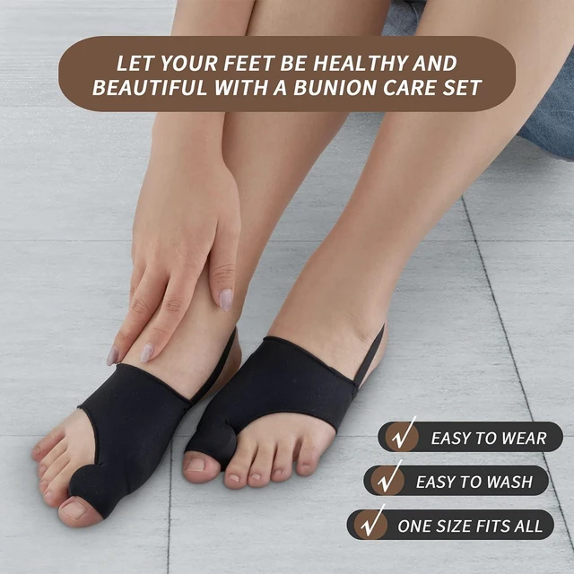 Alt view image 3 of 6 - Bunion Corrector for Women & Men Big Toe Straightener Bunion Splint Bunion Pads Hallux Valgus Pain Relief, Comfortable & Breathable for Day/Night