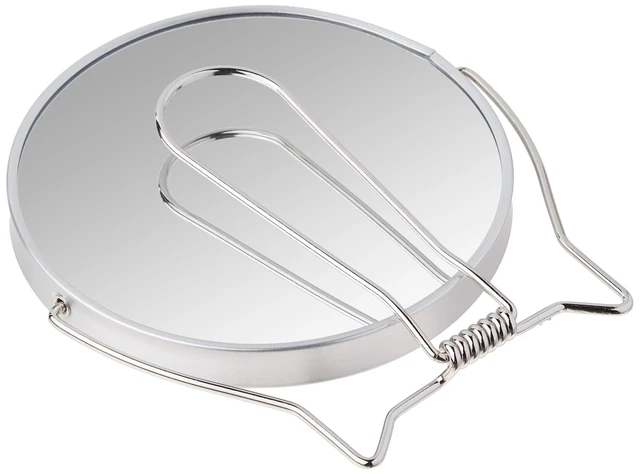 Alt view image 4 of 4 - Goody 2-Sided Makeup Mirror with Stand - 1X and 3X Magnification, Lightweight Portable Table Top Vanity Mirror