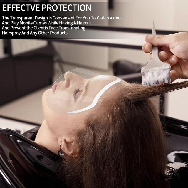 Alt view image 6 of 7 - Xujinsongg 50 Pcs Shower Face Eye Shields for Eyebrow, Eyelash Extensions, Microblading Makeup Protector and Salon Eyelid Aftercare Hairspray