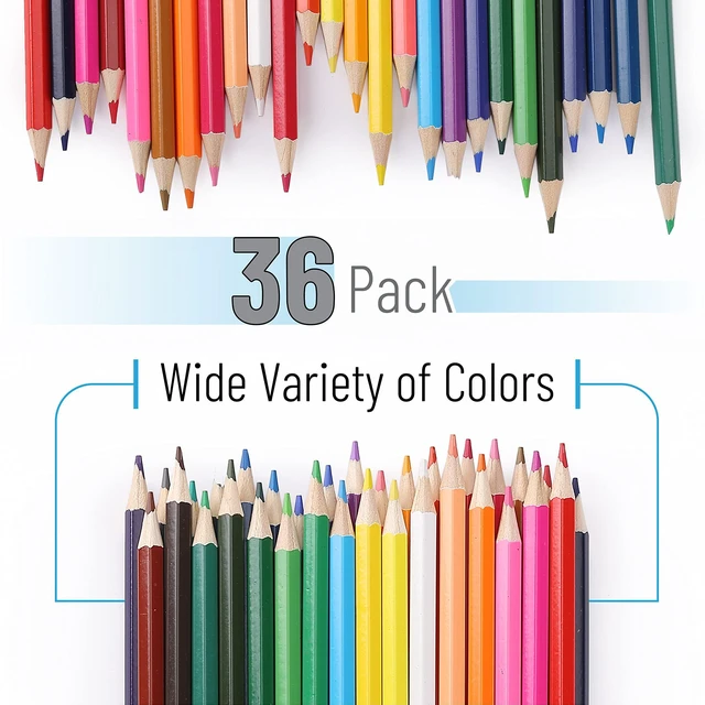 Alt view image 4 of 6 - Mr. Pen Colored Pencils, 36 Pack, Soft Core, Pre-Sharpened