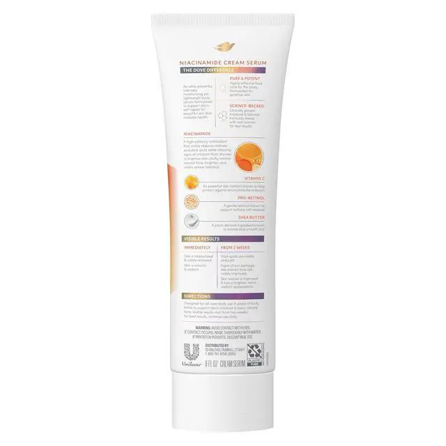 Alt view image 4 of 6 - Dove Body Cream Serum Niacinamide + Even Tone for Dark Spots 8oz