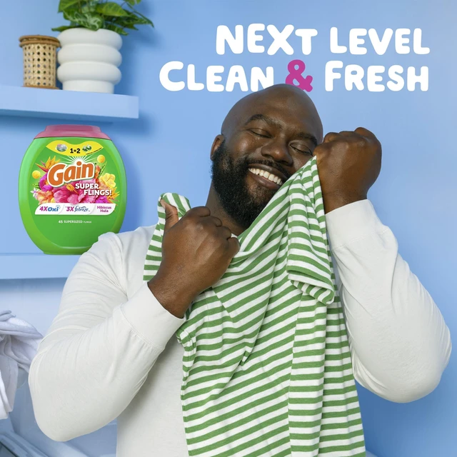 Alt view image 2 of 6 - Gain Super Flings Laundry Detergent Pacs, 18 Count, Hibiscus Hula Scent