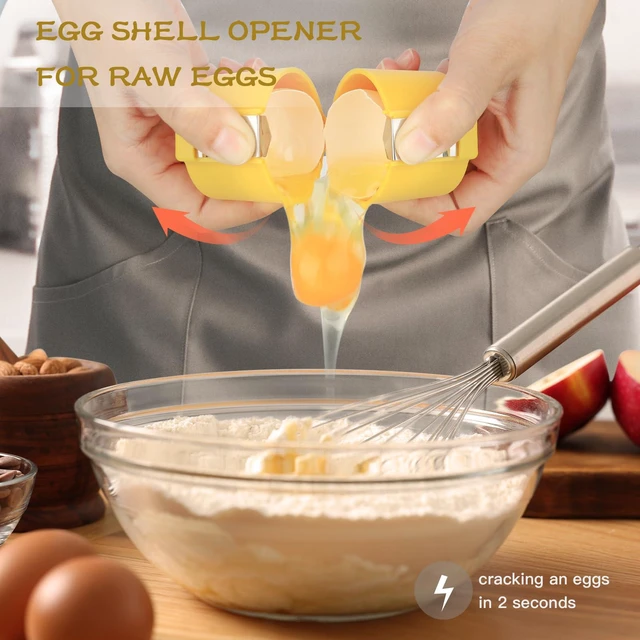 Alt view image 3 of 6 - Egg Shell Opener, Egg Clip for Raw Eggs, Egg Peeler for Hard-Boiled Eggs, Kitchen Gadget to Cut Eggshells