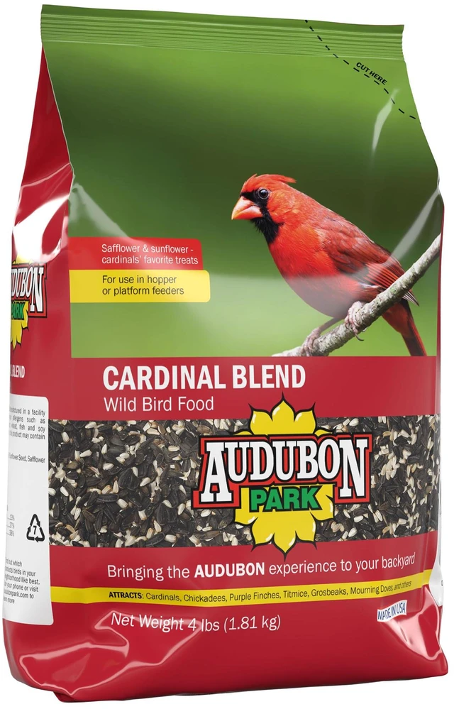 Alt view image 2 of 6 - Audubon Park Cardinal Blend Wild Bird Food, 4-Pound Bag, for Outside Feeders