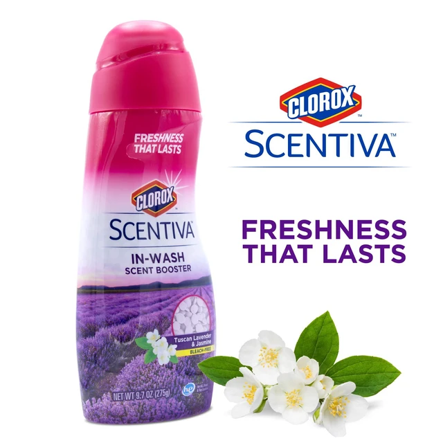 Alt view image 4 of 7 - Clorox Scentiva Scent Booster Beads, Tuscan Lavender and Jasmine, 9.7oz, In-Wash Fragrance Booster Odor Eliminator for Clothes, Towels, Linens, Long-Lasting Fresh Scent