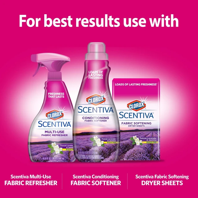 Alt view image 3 of 7 - Clorox Scentiva Scent Booster Beads, Tuscan Lavender and Jasmine, 9.7oz, In-Wash Fragrance Booster Odor Eliminator for Clothes, Towels, Linens, Long-Lasting Fresh Scent