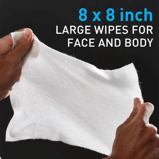 Alt view image 6 of 6 - Ignite Men's Body Wet Wipes, Extra Thick 8" x 8", Energizing Scent, 10 Count