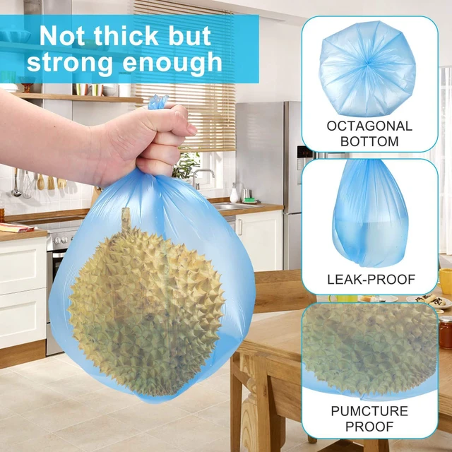 Alt view image 2 of 6 - 100 Count Small Trash Bags, 4 Gallon, for Office Bedroom Bathroom, Colored, 5 Rolls