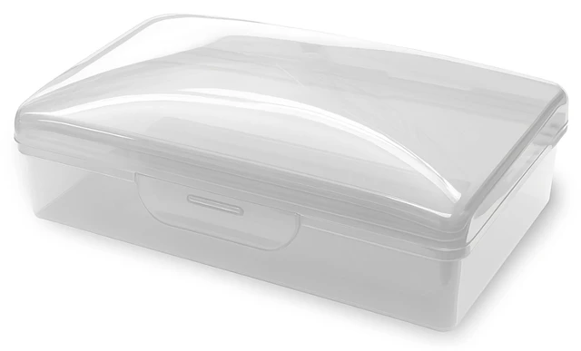 Alt view image 6 of 6 - American Comb Travel Soap Box with Lid, Clear White, Made in USA