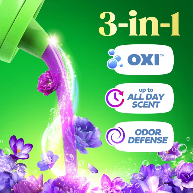 Alt view image 3 of 5 - Gain Plus Liquid Laundry Detergent With Oxi, Moonlight Breeze Scent, 99 fl oz, 75 Loads
