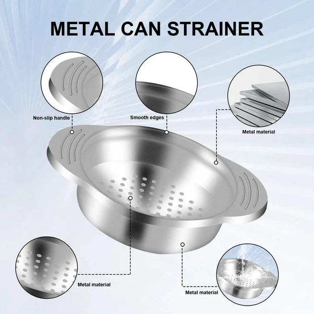 Alt view image 2 of 6 - Stainless Steel Food Grade Tuna Can Strainer Press